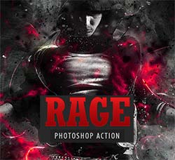 极品PS动作－怒火重生：Rage Photoshop Action
